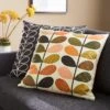 Orla Kiely Multi Stem 100% Cotton Cushion - Auburn 