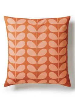 Orla Kiely Multi Stem 100% Cotton Cushion - Auburn  -Home Furnishing Store VR5MT SQ3 0000001473 AUBURN SLd