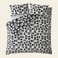 Cut Stem Bed Linen - Monochrome -Home Furnishing Store cut stem monochrome reverse cut out