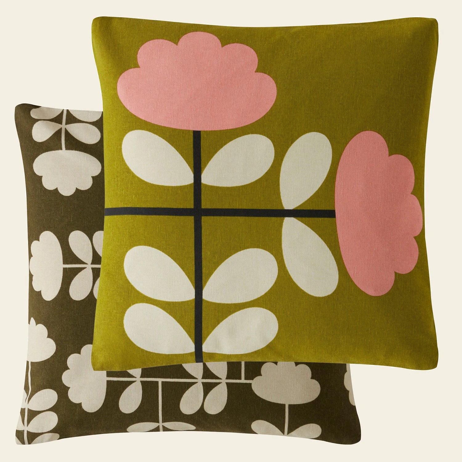 Cut Stem Cushion - Moss Pink 1 Cut Stem Cushion - Moss Pink