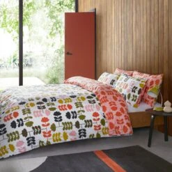 Cut Stem Bed Linen - Paprika -Home Furnishing Store cut stem multi paprika main final