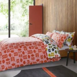Cut Stem Bed Linen - Paprika -Home Furnishing Store cut stem multi paprika main reverse final