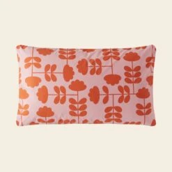 Cut Stem Bed Linen - Paprika -Home Furnishing Store cut stem multi paprika pillowcase reverse cut out