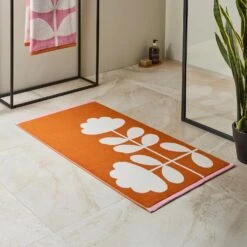 Cut Stem Towels Tulip/Paprika -Home Furnishing Store cut stem tulip paprika bath mat