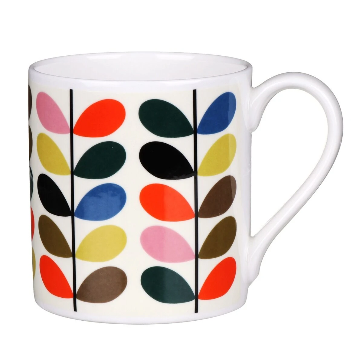Orla Kiely Classic Multi Stem Fun Large Mug 1 Orla Kiely Classic Multi Stem Fun Large Mug