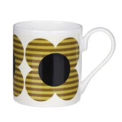 Orla Kiely Yellow Striped Flower Standard Mug