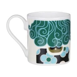Orla Kiely Dee Dee Teal Standard Mug 5 Orla Kiely Dee Dee Teal Standard Mug -Home Furnishing Store mclaggan smith orla kiely msook170 dee dee teal standard mug 03