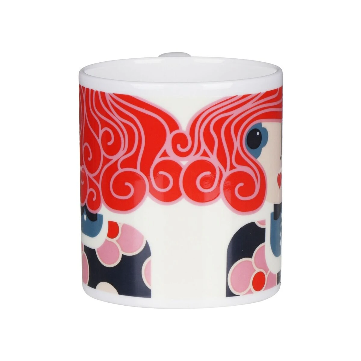 Orla Kiely Dee Dee Red Standard Mug 2 Orla Kiely Dee Dee Red Standard Mug - Image 2