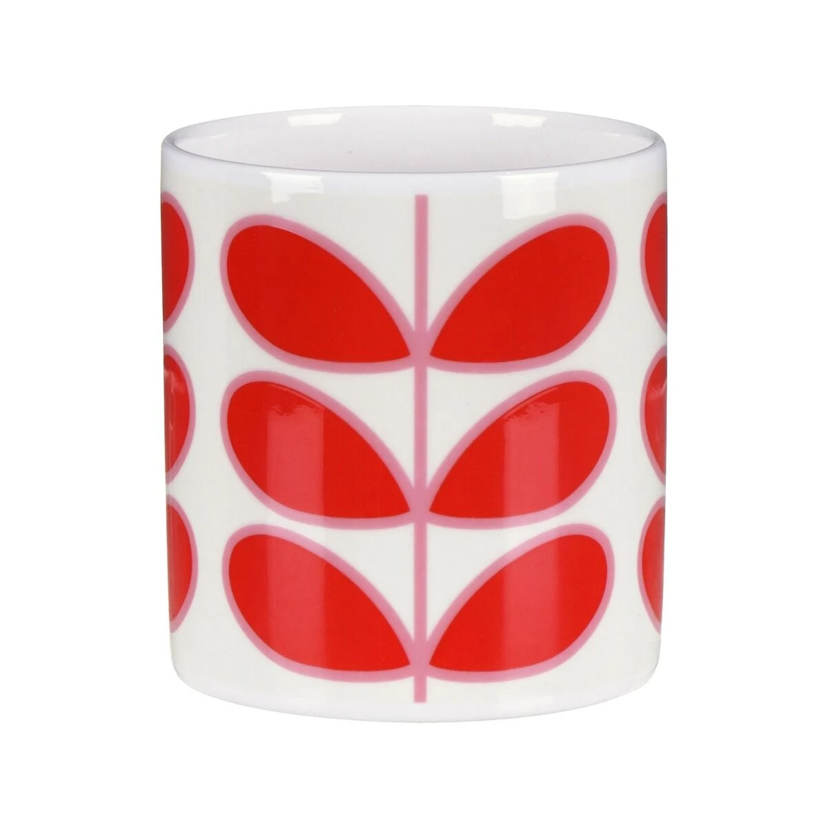 Orla Kiely Linear Stem Red Large Mug 2 Orla Kiely Linear Stem Red Large Mug - Image 2