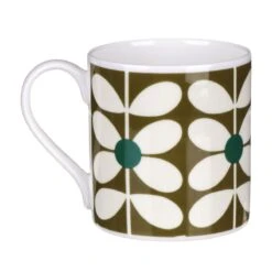 Orla Kiely 60’s Stem Olive Large Mug -Home Furnishing Store mclaggan smith orla kiely msqok173 60s stem olive large mug 03