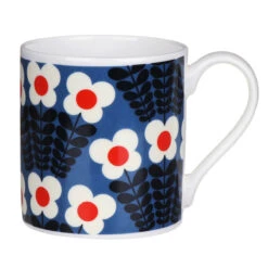 Orla Kiely Blue Bunch Of Stems Large Mug