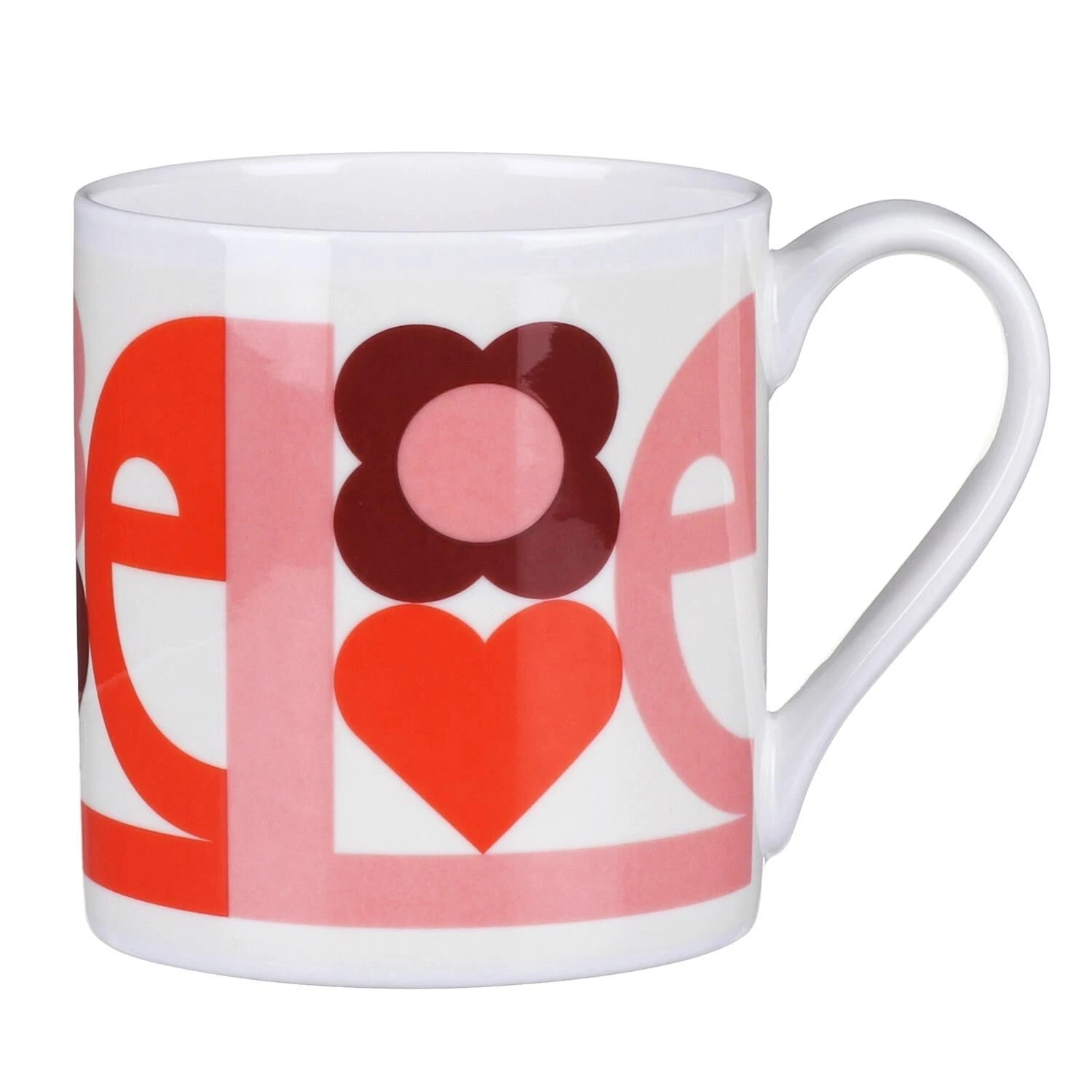 Orla Kiely Pink ‘Love’ Large Mug