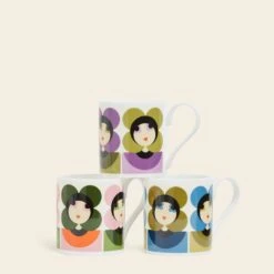 Standard Mug Set Of 3 - Luna -Home Furnishing Store okmcl031 luna2