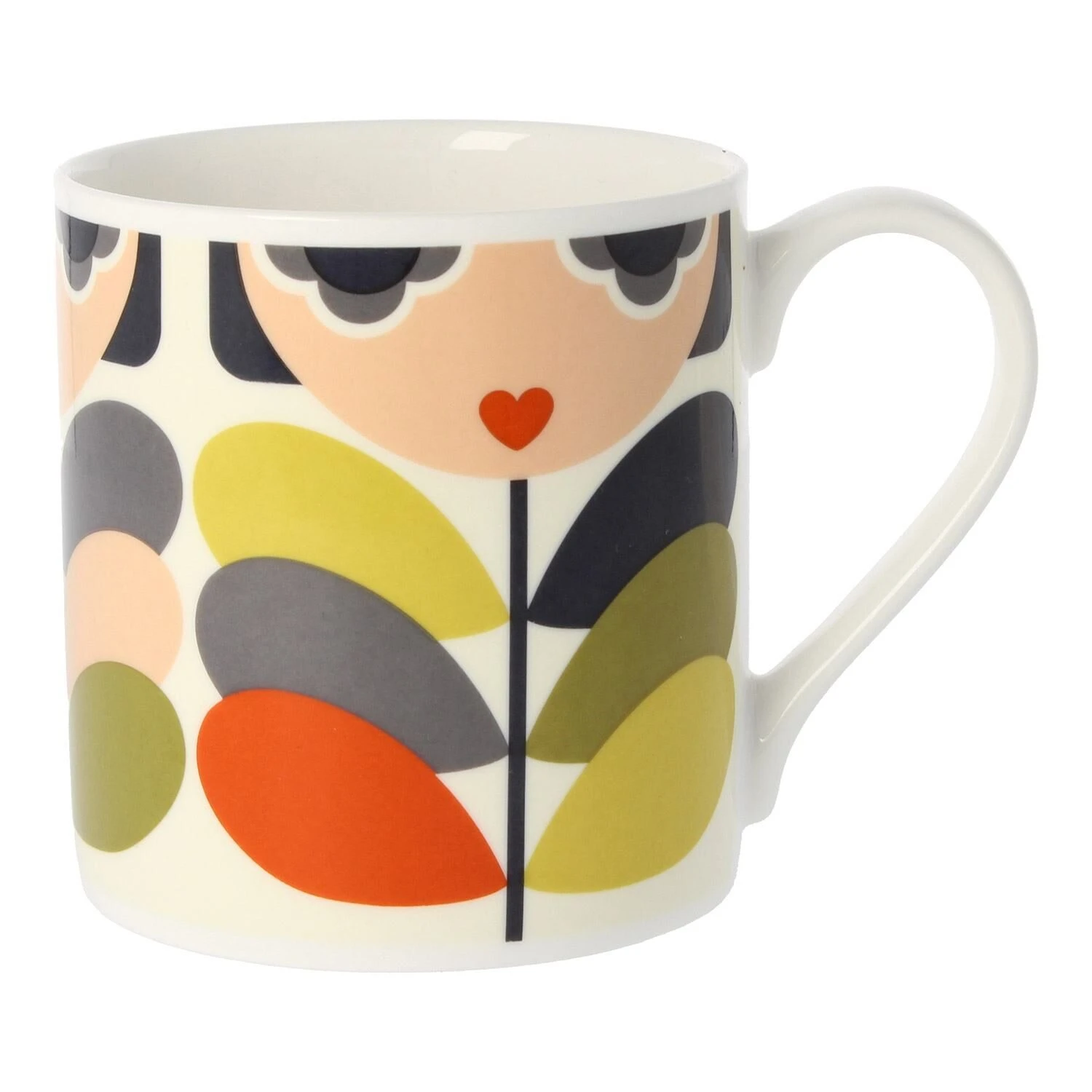 Orla Kiely Lady Stem Multi Large Mug 1 Orla Kiely Lady Stem Multi Large Mug