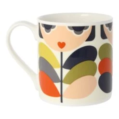 Orla Kiely Lady Stem Multi Large Mug 5 Orla Kiely Lady Stem Multi Large Mug -Home Furnishing Store qok130c