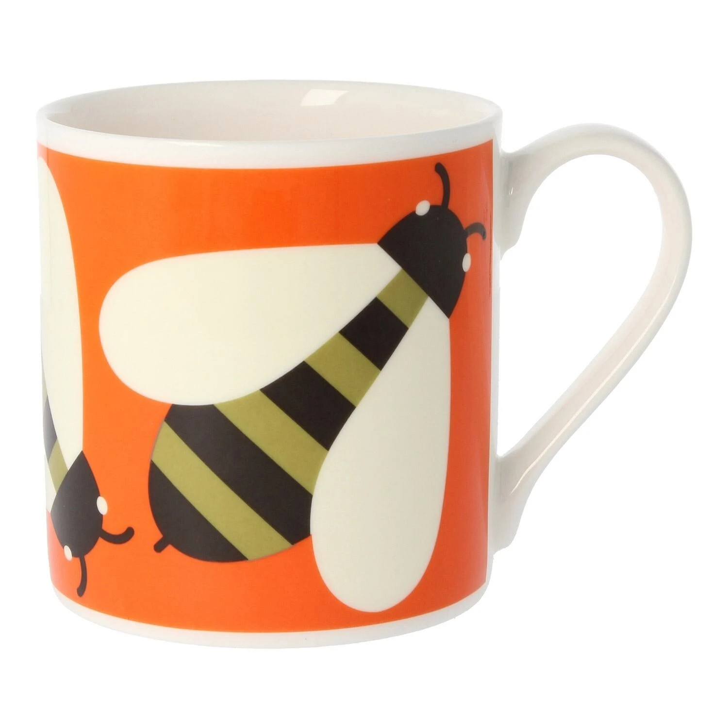 Orla Kiely Busy Bee Orange Large Mug 1 Orla Kiely Busy Bee Orange Large Mug