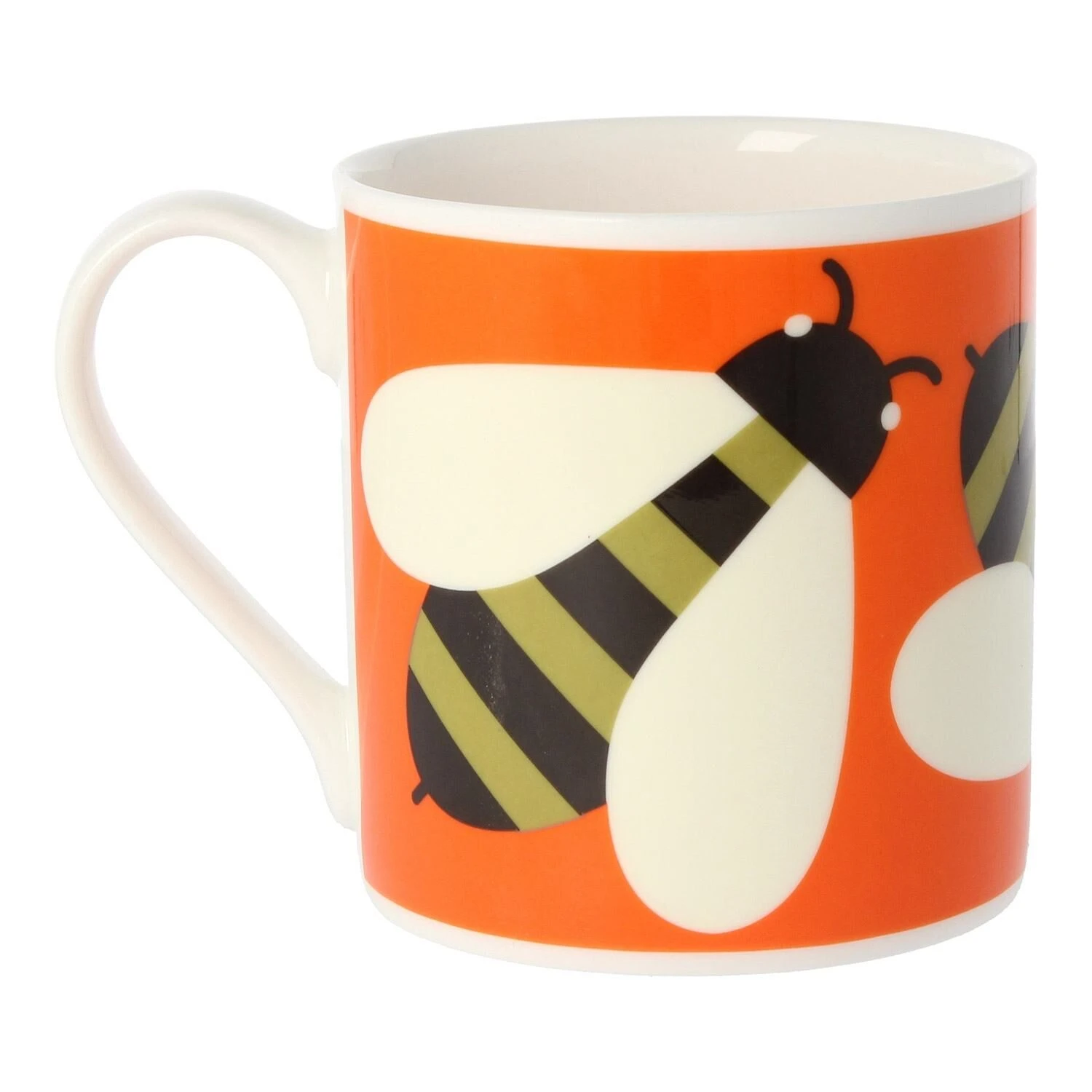 Orla Kiely Busy Bee Orange Large Mug 3 Orla Kiely Busy Bee Orange Large Mug - Image 3